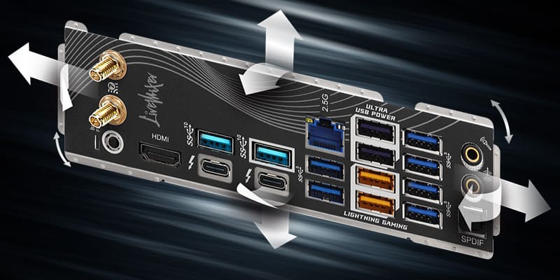 Flexibel integrierbare I/O-Blende